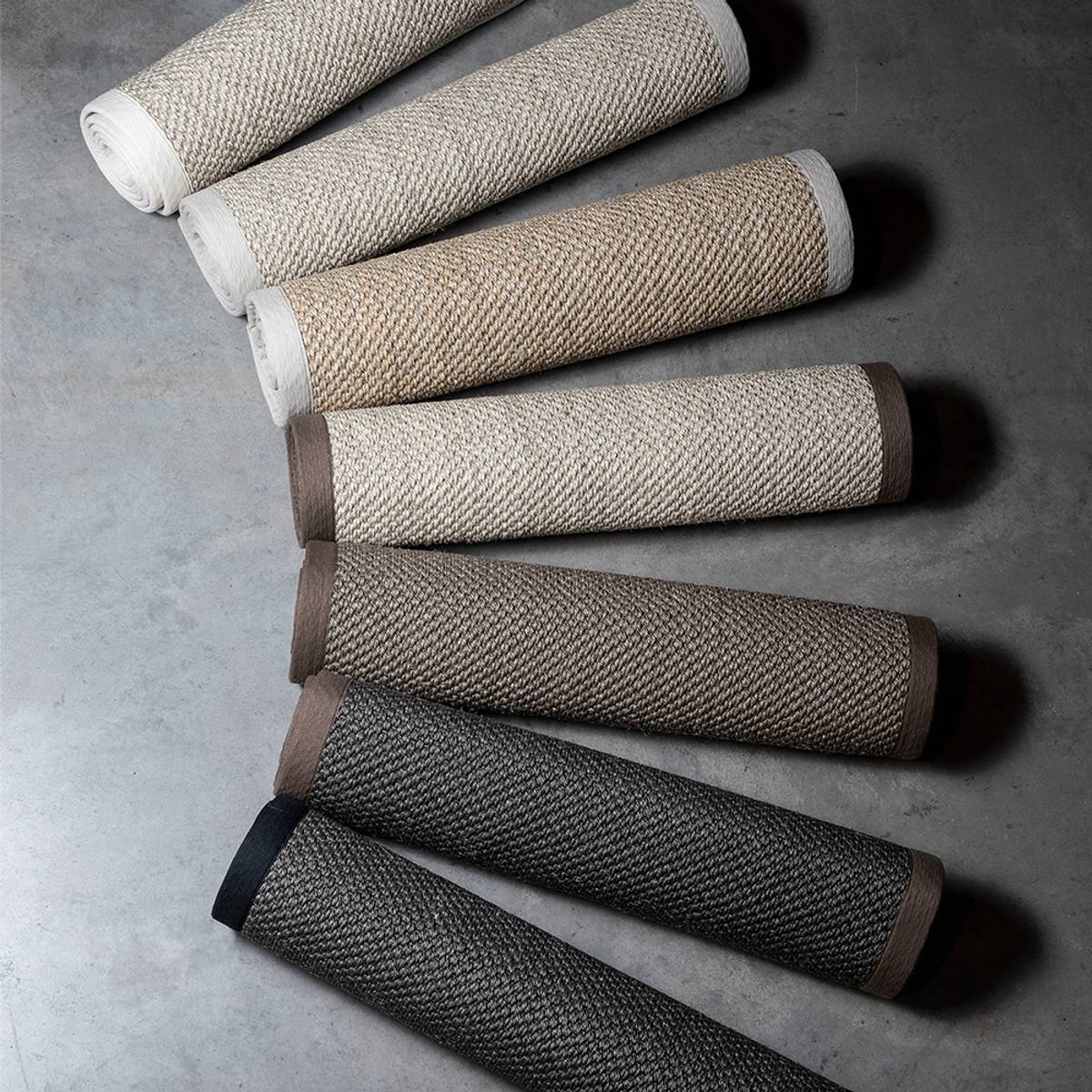Sisal teppe (80x300 - Sand/beige kant)