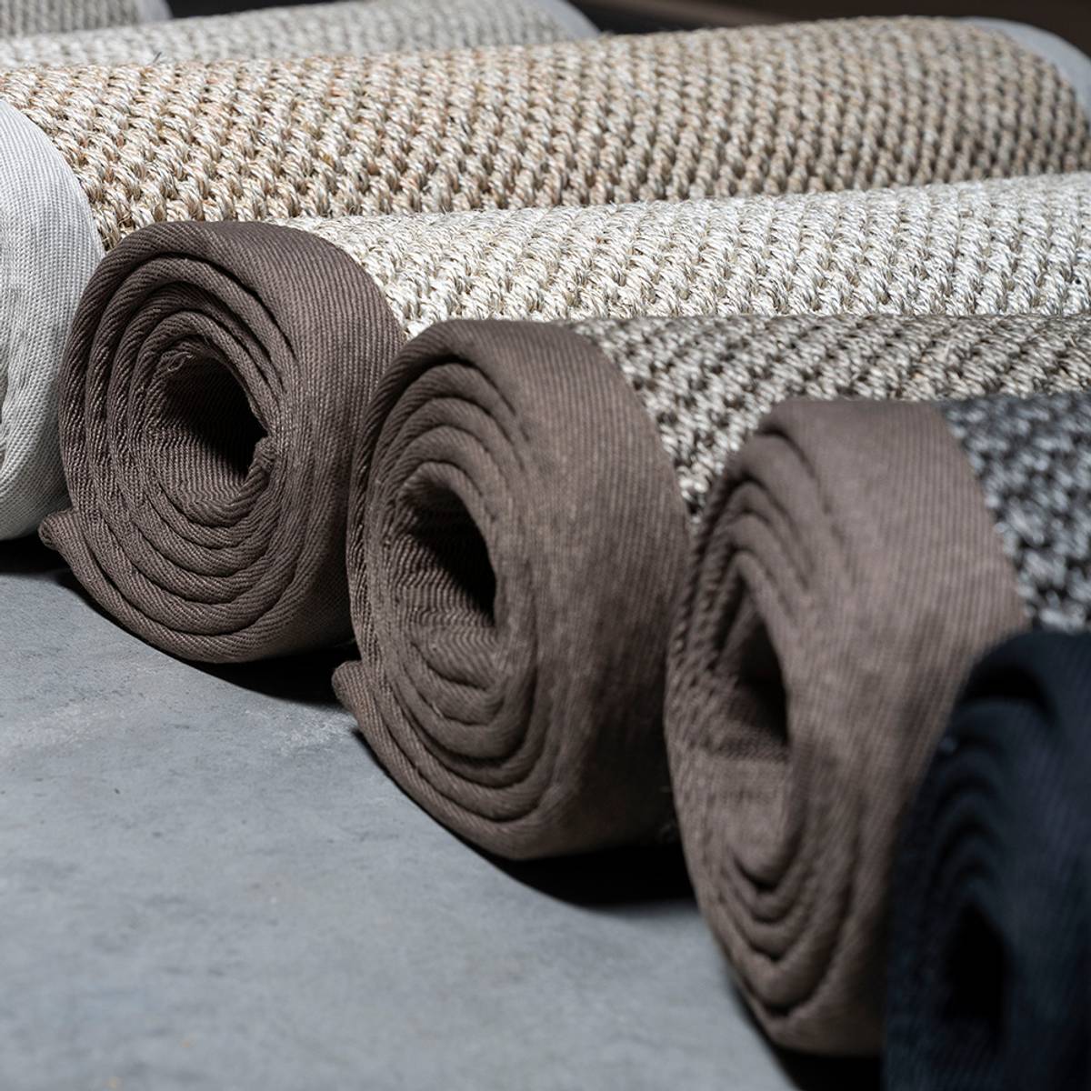 Sisal teppe (80x300 - Sand/beige kant)