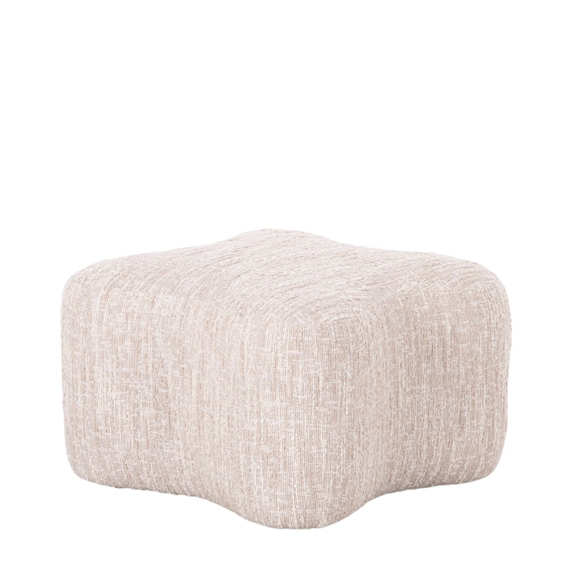 Solis puff (Nightcity grovvevd beige melert) 65x65x42