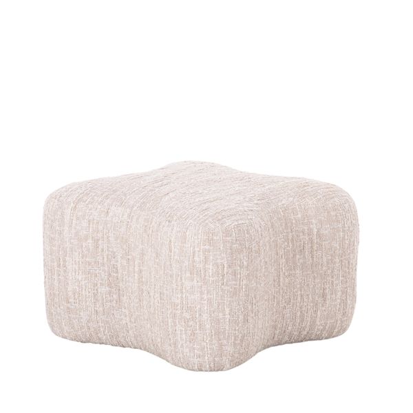 Hovedbilde Solis puff (Nightcity grovvevd beige melert) 65x65x42