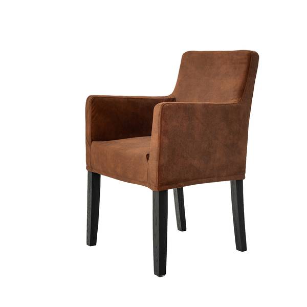 Bilde av Noma spisestol med armlene (Rust velour)