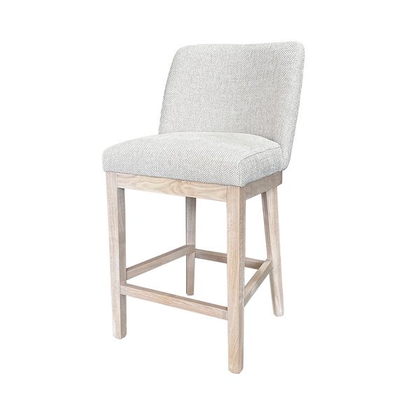 Hovedbilde Hedda barstol (Silent lys sand) lys eik ramme og ben