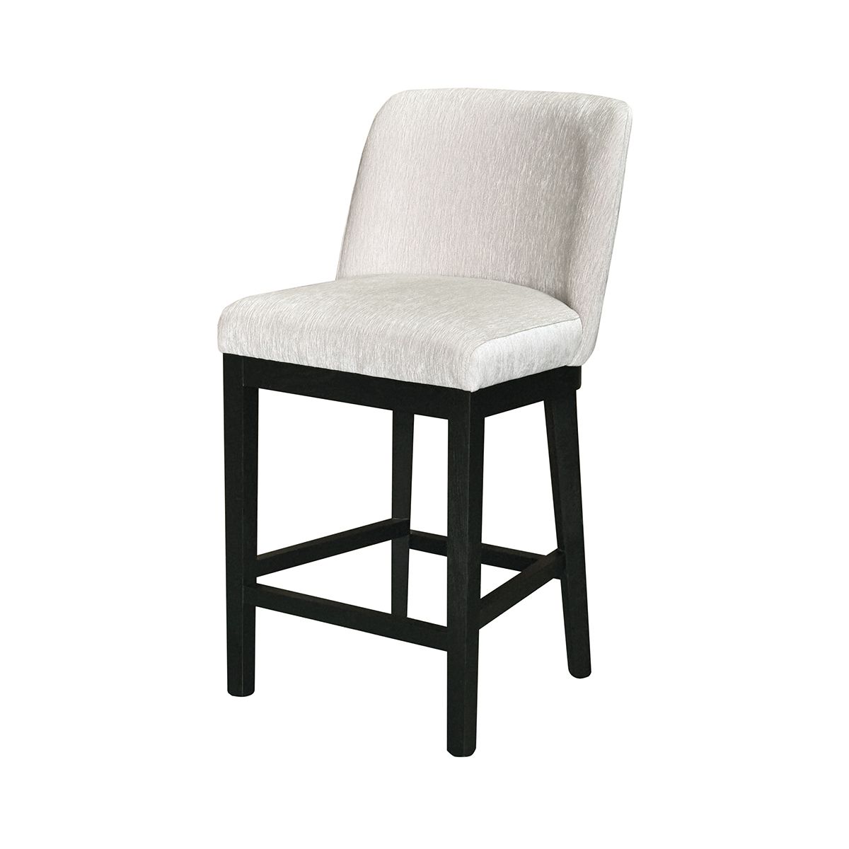 Hedda barstol (Boston krem) sort eik ramme og ben