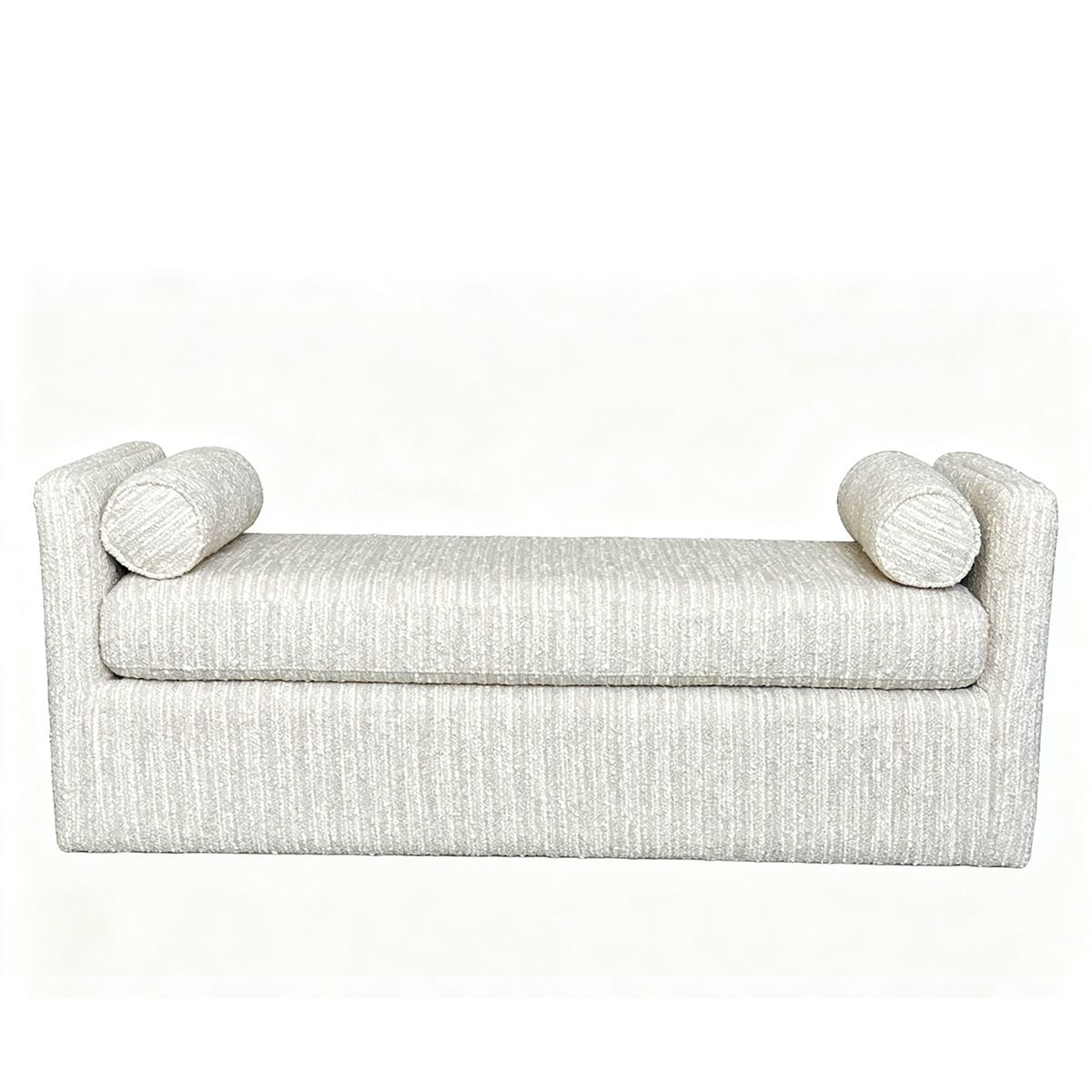 Marlow sittebenk (150x55x60) grovvevd krem/beige melert 
