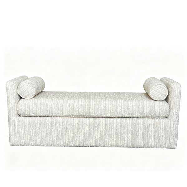 Hovedbilde Marlow sittebenk (150x55x60) grovvevd krem/beige melert 