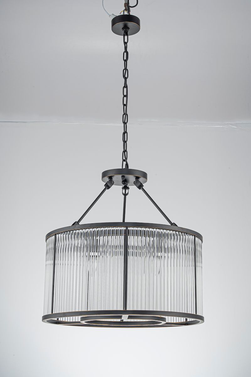 Céleste Chandelier (ø60) metall / klart glass
