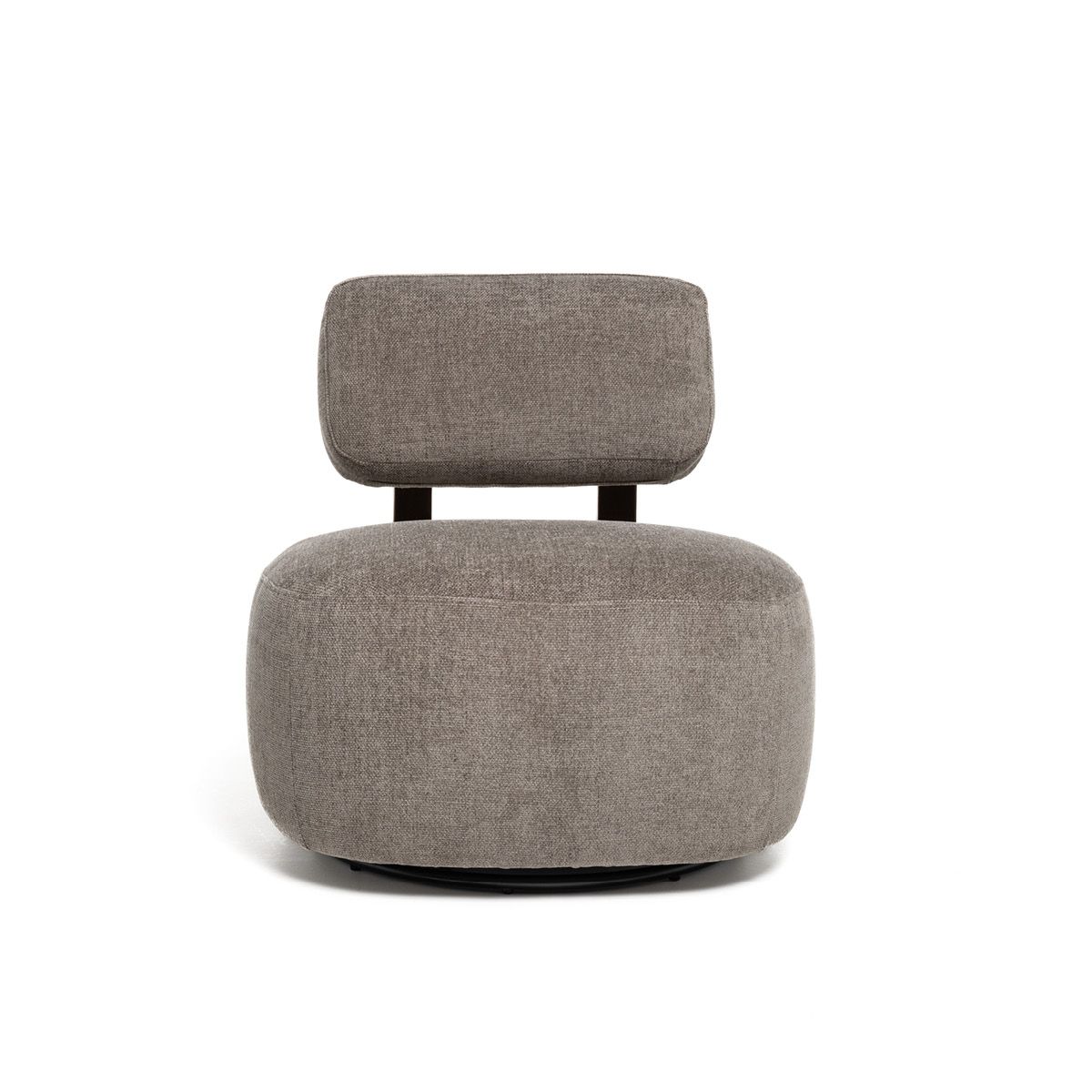 Prado lenestol med sving (Impala Taupe 12) røkt eik 