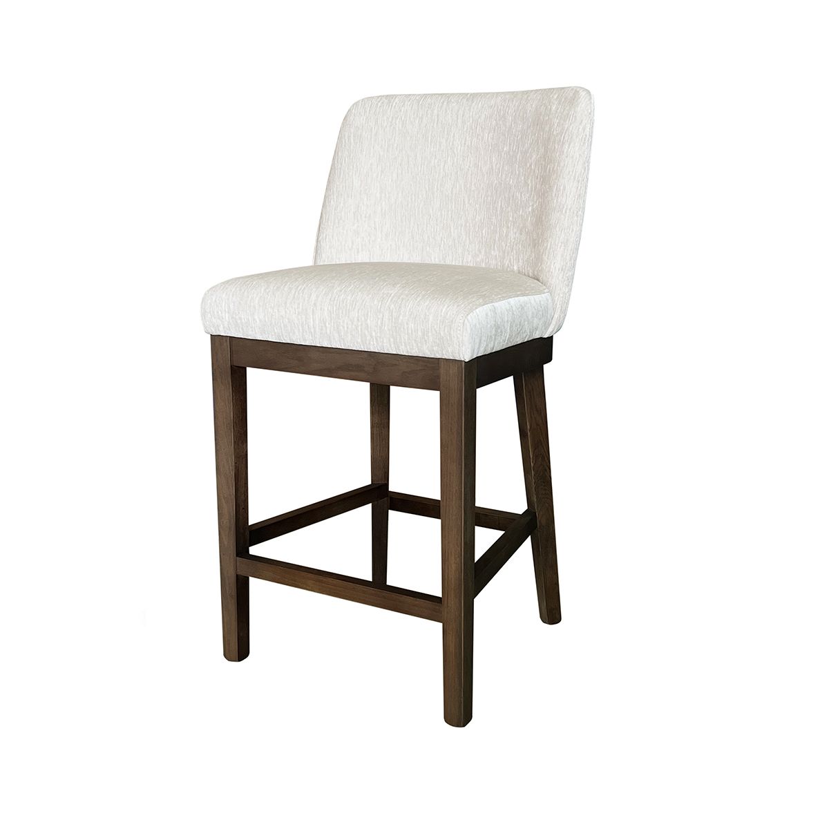 Hedda barstol (Boston krem) røkt eik ramme og ben