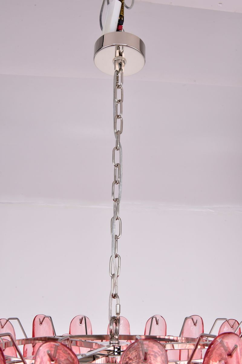 Fleur Chandelier  (66x75) rosa / krom