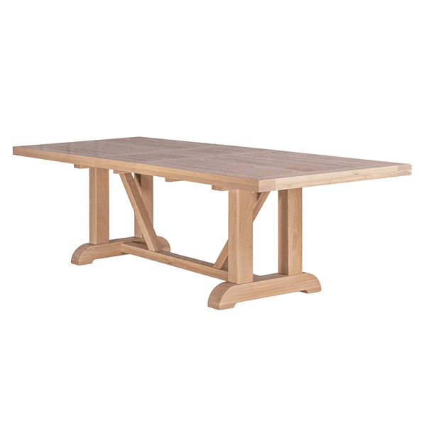 Hovedbilde Hovden spisebord m/innleggsplate (200/250x100) lys heltre eik