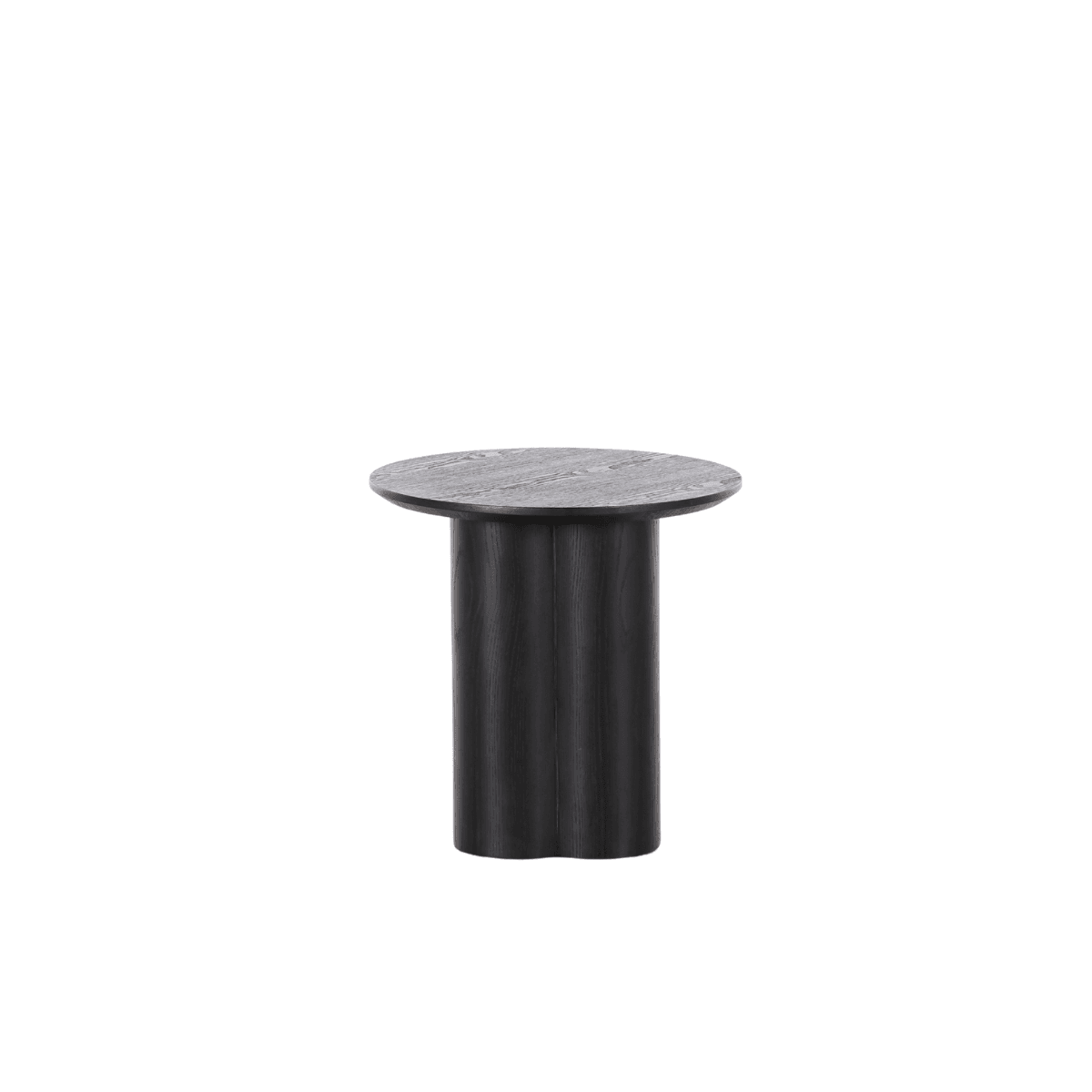 Ripple sidebord (sort ask finèr) ø50 h50