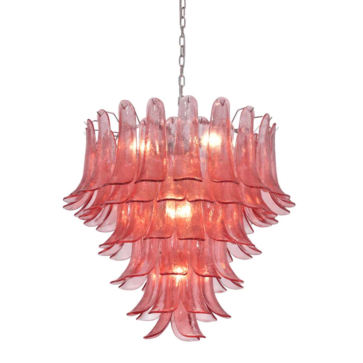 Fleur Chandelier  (66x75) rosa / krom