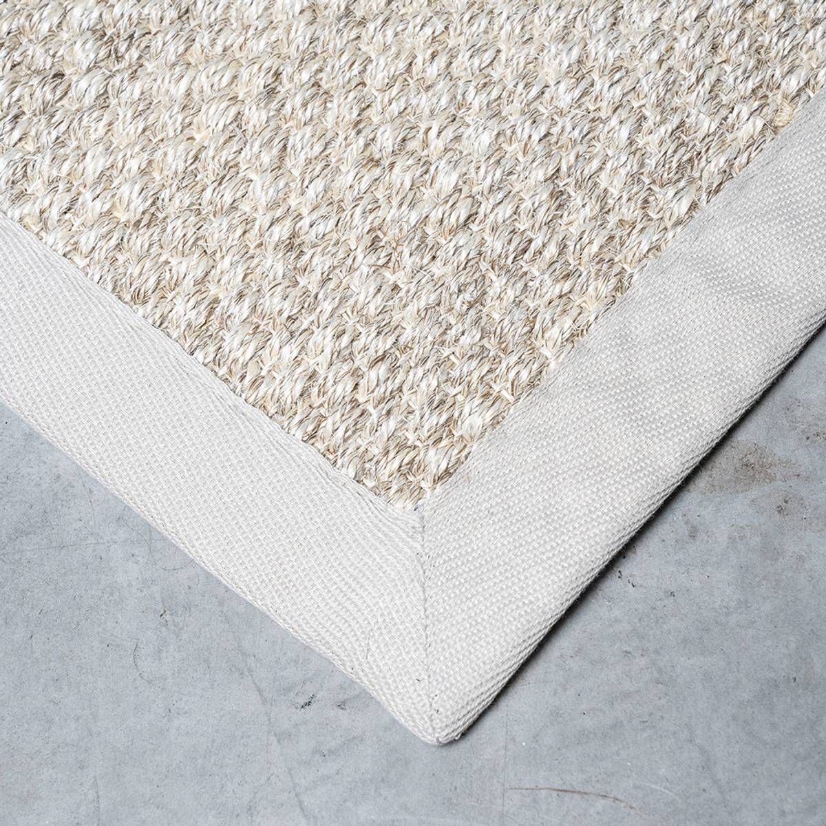 Sisal teppe (100x300 - Sand/beige kant)