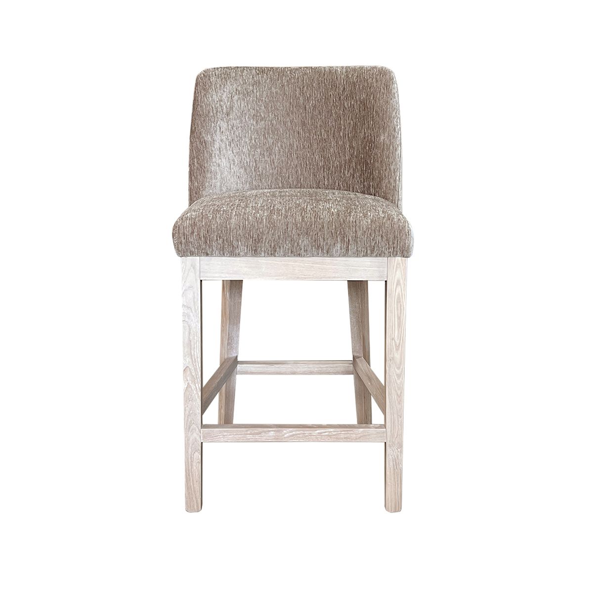 Hedda barstol (Boston lys brun) lys eik ramme og ben