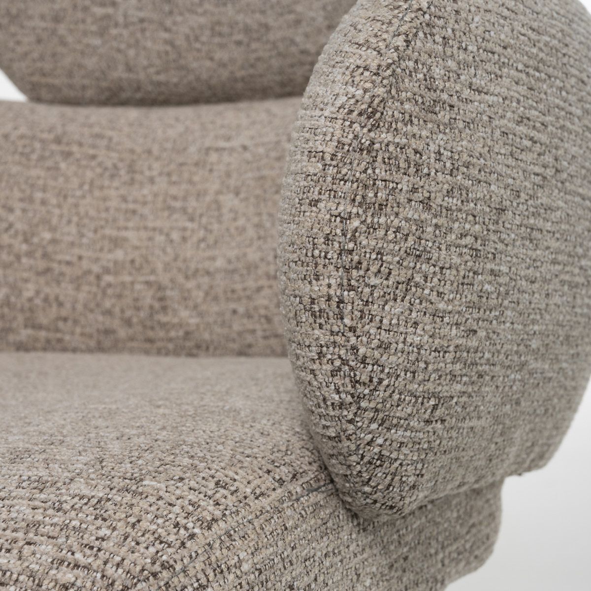 Matteo spisestol med sving og vipp (Present gråbrun melert)