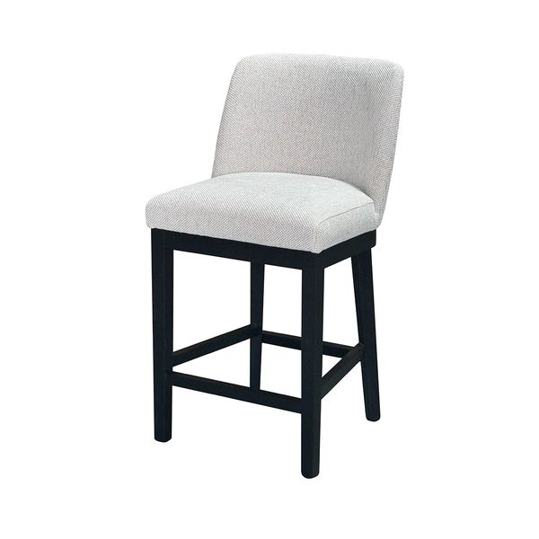 Hovedbilde Hedda barstol (Silent lys sand) sort eik ramme og ben