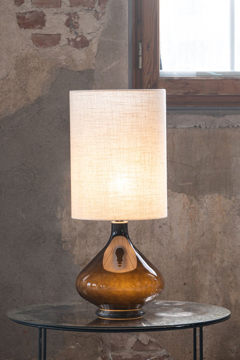 Flavia lampe m/skjerm 70 cm (Grace nata)