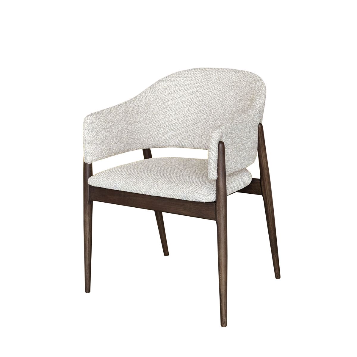 Linde spisestol (Sunset beige melert) røkt eik ben