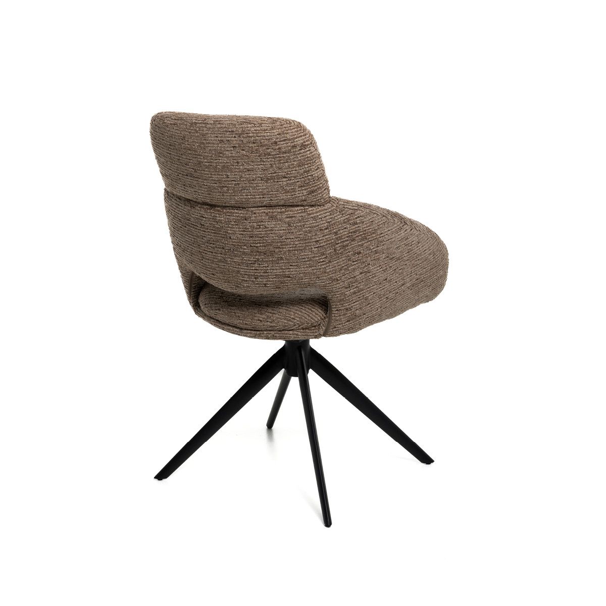 Diego spisestol med sving og vipp (Eyelash lys brun)