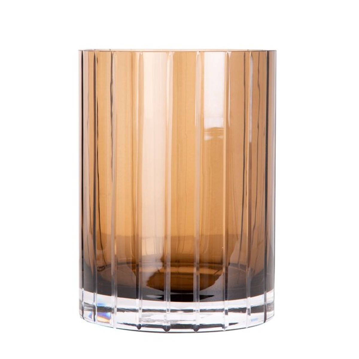 Lauren lyslykt glass (14x19) brun