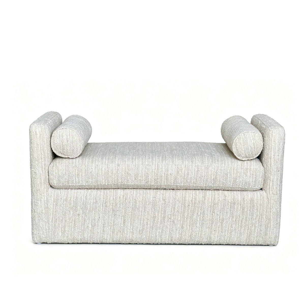 Marlow sittebenk (120x55x60) grovvevd krem/beige melert 