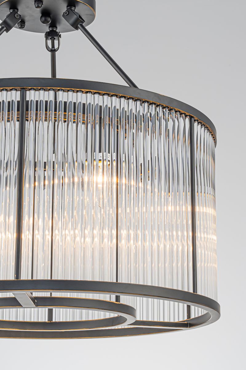Céleste Chandelier (ø60) metall / klart glass