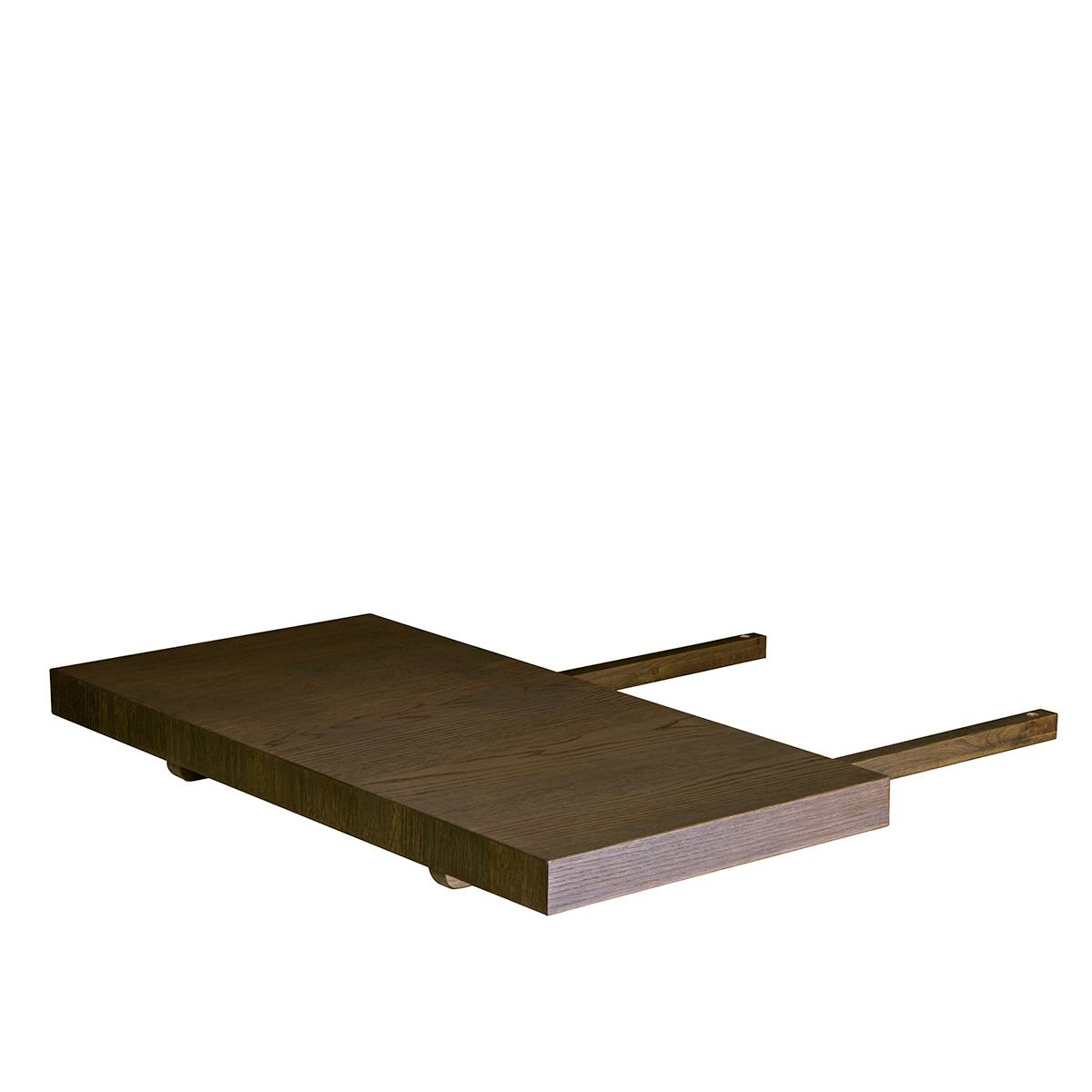 Geilo spisebord med 2 stk. tilleggsplater (rkt eik - 270/370x100)