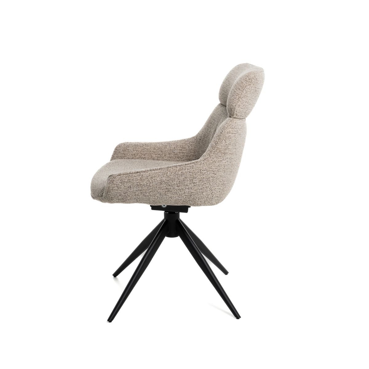 Noah spisestol med sving og vipp (Present gråbrun melert)