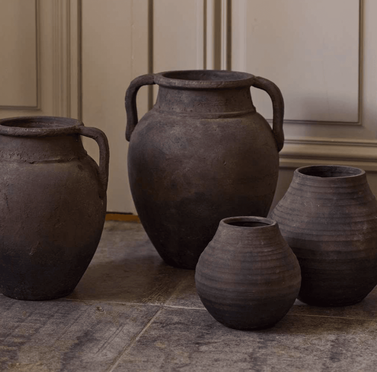 Camela vase (mørk brun terrakotta 22,5x23)