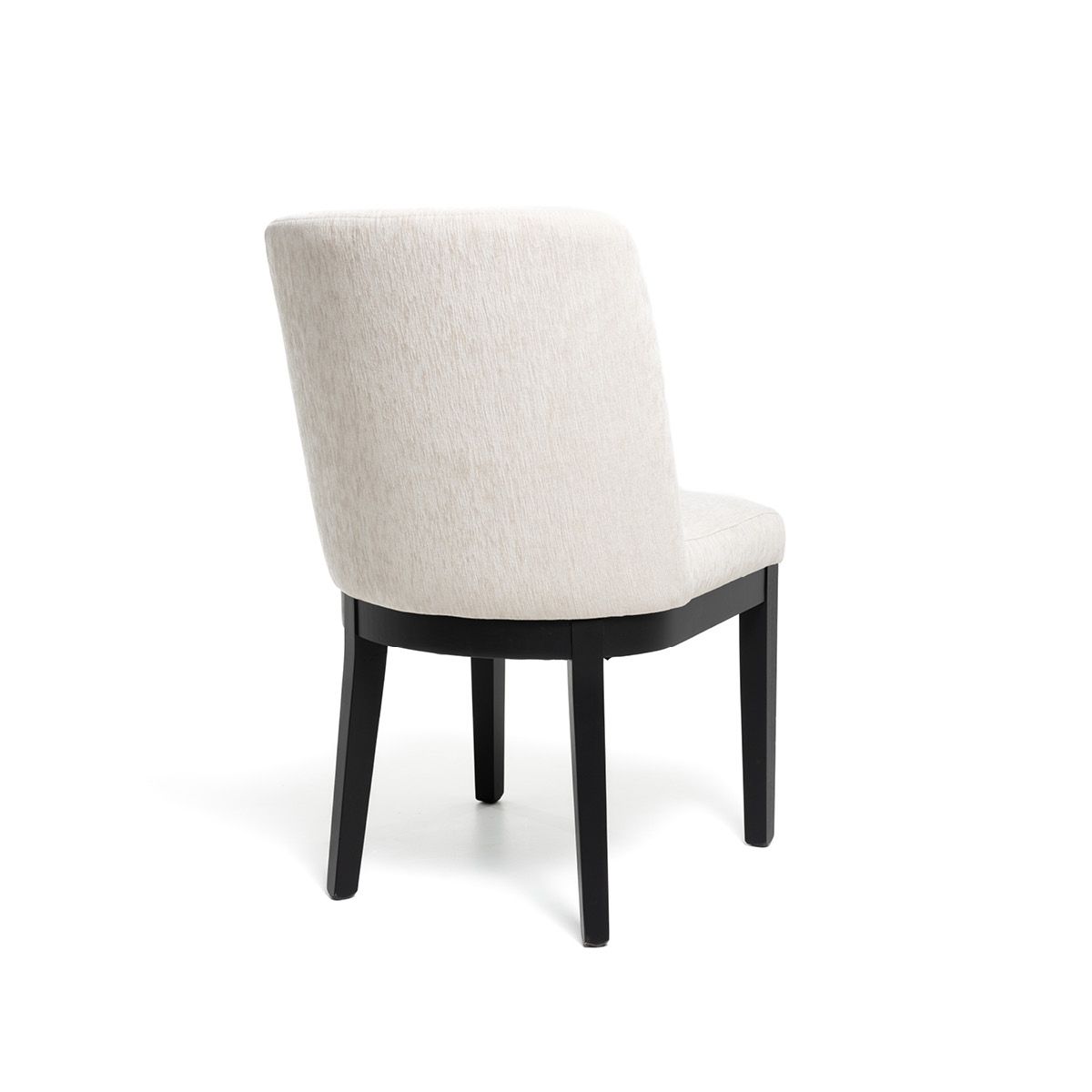 Hedda spisestol (Boston cream) Sort eike ramme og ben