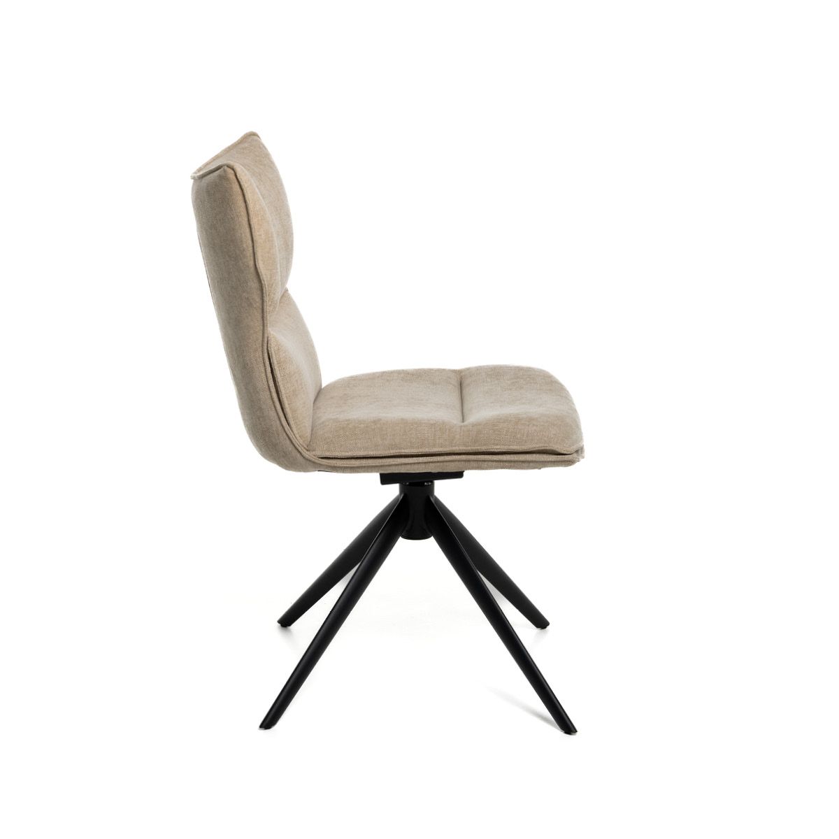Luca spisestol med sving og vipp (beige)